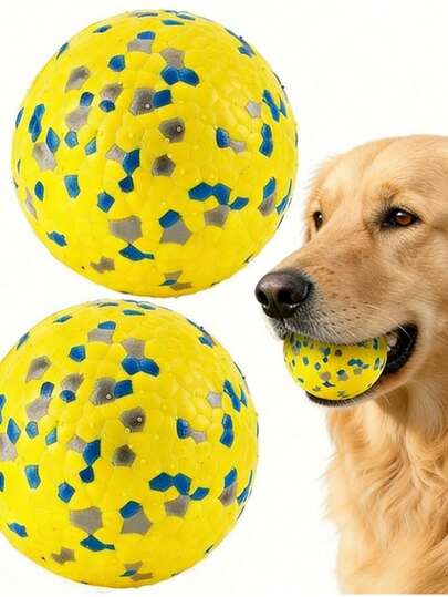 3 paquetes de pelotas de juguete duraderas y de alta elasticidad para perros, juguetes interactivos para perros pequeños, medianos y grandes, pelotas para mascotas para buscar y entrenar, resistentes al agua y a mordeduras, juguetes para masticar para perros