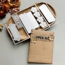 1pc Mini Envelope Metal Cutting Die, Carbon Steel Template For Scrapbooking, Photo Album, Vintage Elegant Embossing Craft Die For Making Cards, Envelopes, Album Cards, Embossed Paper Crafts - A - View 4