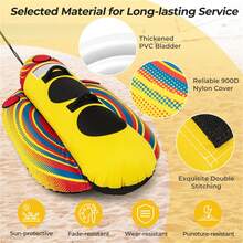 Yellow Inflatable Towable Tube Banana Boat For Boating,Inflatable Boat, Inflatable Floating Object, Rubber Boat - Yellow - View 11