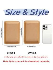 5/25/50 piezas Bandejas de papel kraft, Contenedores de alimentos cuadrados reforzados, Platos de servir para fiestas y aperitivos, Adecuados para barbacoa/aperitivos/hamburguesas/patatas fritas/pollo frito/perritos calientes - Marrón - Ver 9