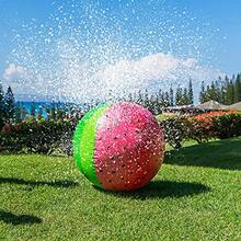Giant Watermelon Inflatable Sprinkler Ball Large Backyard Water Sprayer Beach Ball Lawn Toy Connects To Garden Hose For Adults Summer Outdoor Fun - Watermelon Print - View 1