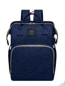 Diaper Bags With Changing Station,900D Oxford Waterproof Diaper Bag Backpack For Moms Dads ,Large Capacity  Essentials (Black/Pink/Blue)Without Toys - 寶藍色 - 查看 11