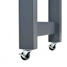 Kitchen Island On Wheels, Extendable Kitchen Island With Dining Area, Spice Rack And Drawers, Mobile And Freestanding Kitchen Island, Ideal For The Kitchen And Dining Room (Black) - Grey - View 10