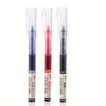 Bộ 1/5/10 bút mực lỏng khô nhanh, đầu bút 0.5mm, mực đen/xanh dương/đỏ, cần thiết cho trường học/văn phòng, mùa tựu trường. - Loại bơm chất lỏng trực tiếp 0,5mm - Xem 10