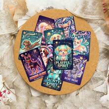 36pcs Cute Glowing Dog Fantasy Postcards, Birthday Gift, Inspirational Text Cards - 36 Cute Dog Dreamy Glowing Cards - View 5