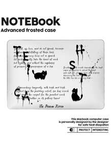 This 1-Piece, Cool, Frosted Transparent Laptop Case Features A Cute Cat Design In English Lettering. It's Lightweight, Shockproof, And Compatible With MacBook Air 13-Inch/15-Inch And 14-Inch Pro M2 And M3 Chipsets. Combining Fingerprint Resistance, Shock Protection, And Heat Dissipation, It's The Perfect Gift For Holidays And Special Occasions. - View 13