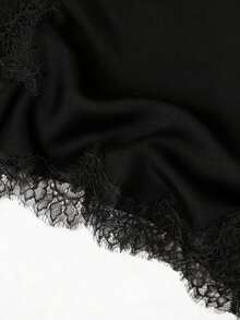 Seelio New Arrival Women's Fashion Lace Decor Sexy Lingerie-Style Top Summer - Black F2 - View 6