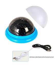 1 pièce Lampe de projection du ciel étoilé coloré, veilleuse LED en forme d'OVNI avec projection de lune et de galaxie, alimentée par USB, convient pour la maison, la chambre, les fêtes musicales, cadeau de Noël - Lampe de projecteur - Voir 11