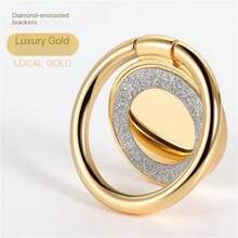 圆形手机指环支架，闪粉装饰，创意手机指环支架 - 彩色 - 查看 14