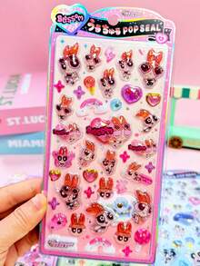 Quà tặng đồ chơi hoạt hình & anime, nhãn dán 3D/tự làm cho trẻ em, quà tặng tiệc sinh nhật, tốt nghiệp, Giáng sinh, Lễ Tạ ơn, quà tặng thủ công cho bìa hồ sơ, tem dán sổ kế hoạch giáo dục, nhãn dán kẹo chảy, nhãn dán ốp điện thoại thông minh - Nhiều màu - Xem 13