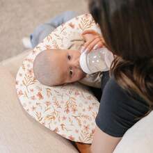 2pcs Floral Pattern Nursing Pillow Cover, Skin-Friendly & Comfortable, Removable & Washable, Fresh Countryside Style, Suitable For Daily Baby Feeding (Note: Pillow Cover Only, Pillow Insert Not Included) - Multicolor - View 4