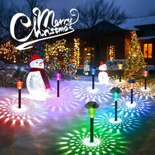 [Color Changing Solar Lights] 12 Pack Solar Pathway Lights | Outdoor Solar Yard Lights, RGB Color Changing+Warm White,600Mah, LED Solar Lights For Garden Path Backyard Christmas Lawn Landscape Decorative - Outdoor Solar Lawn Lights - 查看 11