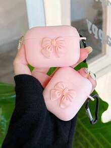 1个粉色3D蝴蝶结手机壳+挂钩，兼容苹果1/2和Pro 1/2 - 彩色 - 查看 2