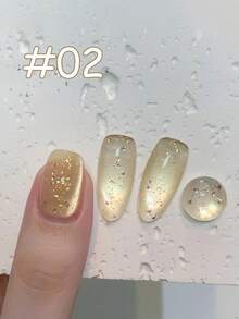 10毫升夏季气泡水猫眼凝胶指甲油 2026夏季流行超闪粉色黄色蓝色玻璃珠美甲沙龙夏季氛围美甲艺术美甲用品夏季美甲粉色美甲蓝色美甲 - 彩色 - 查看 6