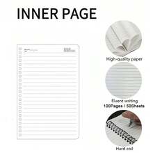 Sổ tay xoắn lò xo A5 có dòng kẻ - Chúa Giê-su làm dịu cơn bão, Giấy chất lượng cao, Sổ nhật ký có dòng kẻ dành cho sinh viên, văn phòng và trường học, Món quà Cơ đốc giáo hoàn hảo cho bạn bè, gia đình, giáo viên và học sinh, Nhật ký tâm linh | Hình ảnh bầu trời ấn tượng | Bìa nghệ thuật - Hoàn hảo cho Lễ Phục Sinh, Ngày của Mẹ, Lễ Tạ Ơn - 11423495874 - Xem 4