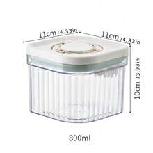 Baby Milk Powder Container Portable Outdoor Complementary Food Rice Cereal Box Sealed Jar Moisture-Proof Large Storage Canister With Compartments - Clear - View 8