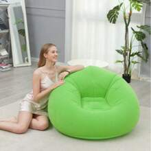 Modern Foldable Inflatable Slouchy Sofa, Comfortable Single Sofa Bed Suitable For Various Room Types - Modern - View 16