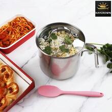 Stainless Steel Saucepan With Glass Lid, Multipurpose 1.5 Quart Sauce Pan Sauce Pot With Straining Cover Pour Spouts For Boiling Milk, Sauce, Gravies, Pasta, Noodles - View 2