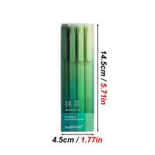4pcs Gradient Morandi Color Neutral Pens Set, Purple/Red/Blue/Green, 0.5mm Smooth Writing Ballpoint Pens With Transparent Vertical Box Packaging, Refreshing And Soft, Suitable For Study, Office And Other Scenarios, Practical And Stylish. - Gel Pen - View 10