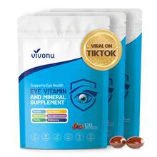 VivoNu 120 Lutein Eye Vitamin Supplement For Macular Health & Dry Eye With Lutein, Zinc, Vitamins C/E & Zeaxanthin To Support Eye Health (120 Tablets) - 3bag - 查看 9