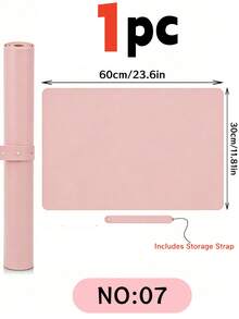 2 piezas/1 set: Almohadilla de manicura de cuero de fibra grande y pequeña, cojín plegable de colores para descansar la mano durante la manicura, adecuado para reposabrazos de arte de uñas, almohadilla de cuero de microfibra suave, impermeable, resistente a las manchas y duradera, también se puede usar como almohadilla para teclado/ratón en la oficina, regalo ideal de Navidad/Año Nuevo/cumpleaños para amigos - Rosa vieja - Ver 9