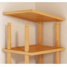 DIY Bamboo & Wood Vertical Shoe Rack - Multi-Functional Vertical Storage Shelf, Space-Saving Home Organizer Suitable For Various Rooms, Made Of Wood Board Structure - Multicolor - View 8