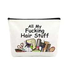 Hair Tylit Makeup Bag Hair Tool Tuff Travel Bag For Hairdreer Cometology Tudent Gift Wen Men Hairtylit Traveling Zipper Bag Canva Makeup Cometic A Pouch Hairtylit Gif - Hair Stuff - View 1