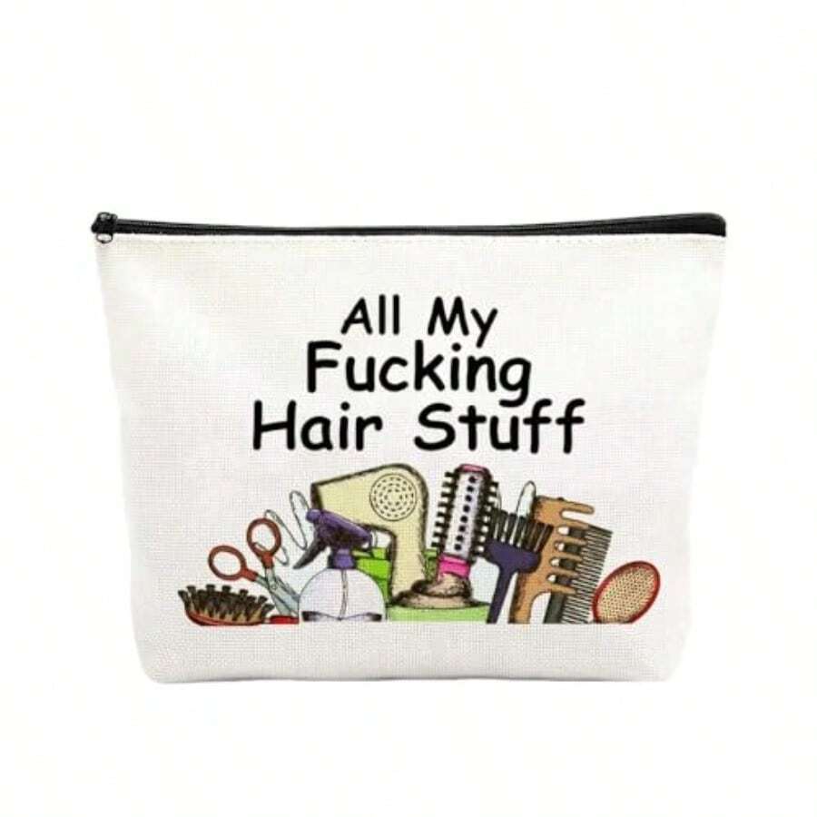 Hair Tylit Makeup Bag Hair Tool Tuff Travel Bag For Hairdreer Cometology Tudent Gift Wen Men Hairtylit Traveling Zipper Bag Canva Makeup Cometic A Pouch Hairtylit Gif - Hair Stuff - View 1