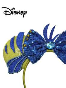 Disney 1 chiếc băng đô lấp lánh màu vàng + xanh lá cây, phụ kiện đội đầu cho các bữa tiệc lễ hội, đạo cụ chụp ảnh vui nhộn, phù hợp cho tiệc sinh nhật, lễ Phục sinh, phụ kiện tóc hình nơ hoạt hình dễ thương, băng đô trang trí trang phục công chúa, băng đô cài tóc. - Nhiều màu - Xem 2