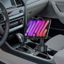 Giá đỡ cốc xoay 360° cho ô tô kiêm giá treo điện thoại/máy tính bảng, giá đỡ định vị đa năng, món quà tuyệt vời cho gia đình và bạn bè. - màu đen - Xem 1
