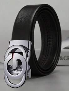 Cinturón automático para hombres, nuevo cinturón versátil de alta gama para jóvenes de negocios casuales - Multicolor - Ver 14