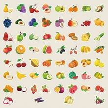 60 piezas Pegatinas de frutas tropicales vibrantes, calcomanías de frutas frescas de vinilo resistente al agua, pegatinas de frutas surtidas sin repetición para botellas de agua, portátiles, diarios, scrapbooking, manualidades para niños y suministros de scrapbooking - frutas tropicales - Ver 4