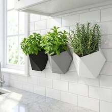 1pc Wall-Mounted Plant Holder, Suitable For Indoor Balcony Minimalist Decor, Planter Pot, Perfect For Holiday And Party Decoration, Essential Home Accessory - A - View 1