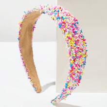 1 chiếc băng đô hình bánh donut rắc đường ngọt ngào, băng đô cài tóc có đệm hình kẹo cầu vồng, phụ kiện tóc dễ thương, phong cách Y2K dành cho bé gái và phụ nữ, hoàn hảo cho sử dụng hàng ngày, dự tiệc, kỳ nghỉ và làm quà tặng, lễ hội, sinh nhật. - Màu Hồng Tươi - Xem 12