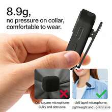 DELI MN602 Lavalier Microphone, Plug And Play, Suitable For Live Streaming, Recording, Short Videos, Compatible With Smartphone Camera - View 6