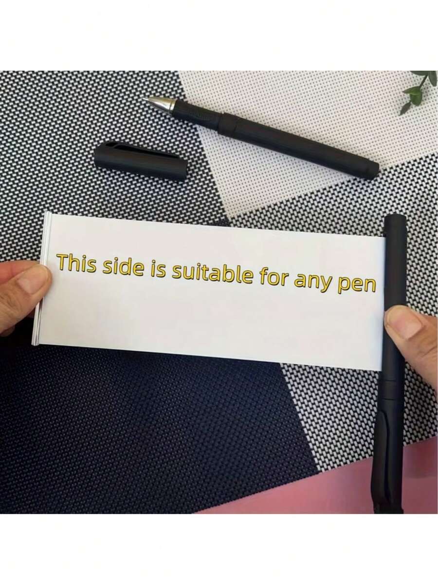 1支可重复使用的钢笔，带可伸缩小抄，塑料材质，多功能书写工具，适用于考试和笔记，返校必备 - A - 查看 1