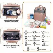 Diaper Bags With Changing Station,900D Oxford Waterproof Diaper Bag Backpack For Moms Dads ,Large Capacity  Essentials (Black/Pink/Blue)Without Toys - 寶藍色 - 查看 5