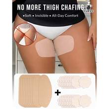 30片装大腿防摩擦贴片，隐形亲肤粘合设计，防止摩擦，可隐藏于衣物下。 - 30個 - 查看 8