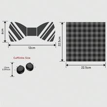 1 Set de Nœud Papillon en Soie de Couleur Claire, Spécifiquement pour les Smokings ou les Tenues de Soirée Formelles, Exclusif pour les Dîners Formels, les Mariages et Autres Occasions - Couleurs mélangées - Voir 9