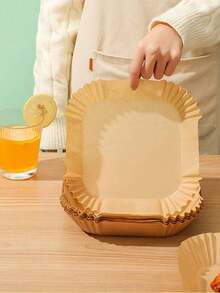 1/50/100pcs Checkered Parchment Paper, Non-Stick And Oil-Resistant, Keeps Food Fresh, Suitable For Wrapping Burgers, Fried Chicken, Sandwiches And Fries, Prevents Oil Stains - Multicolor - View 10