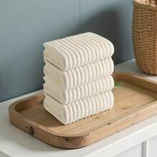 Juego de 4 toallas de felpa de coral suave, toallas superabsorbentes de secado rápido, suaves sin desprendimiento ni decoloración, adecuadas para limpiar la cara y las manos, aplicables para baño, viajes, exteriores, camping, etc. - Multicolor - Ver 13