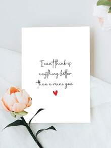 1pc Bestie New Baby Greeting Card, For Baby Shower & Pregnancy Reveal, New Mum Congratulation Card - Multicolor - View 6