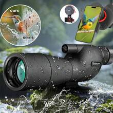 PokEpic High-Magnification & High-Definition - One-Piece Bird Watching Monocular | Compatible With Tripod, Portable, Durable ABS Material, Black, Manual Focus, Suitable For Outdoor Travel, Camping, Hiking, Wildlife Observation - High-definition Classic - View 6