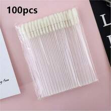 100支一次性唇刷、唇彩涂抹器、睫毛膏刷、化妆工具 - 查看 11