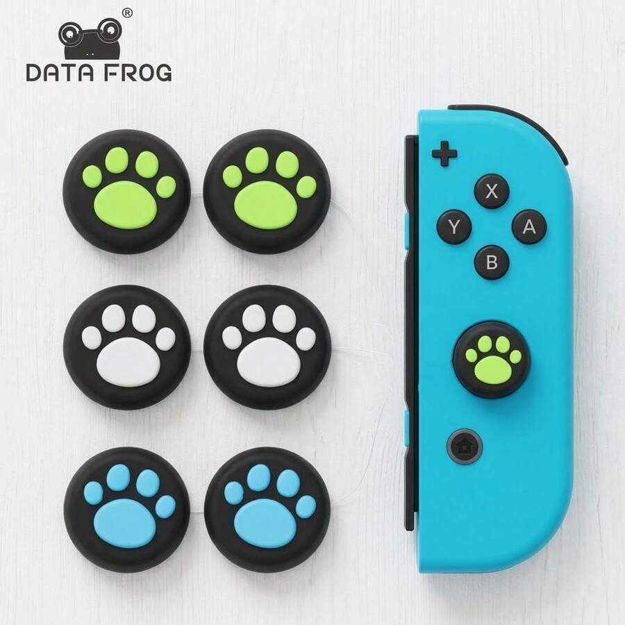 DATA FROG 2个装硅胶拇指摇杆帽，兼容Switch，适用于Switch配件 - 查看 1