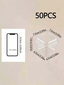 10/20/50pcs Square Mousse Cake Box, Tiramisu Dessert Packaging, Cake Shop Display Trifle Cup 300ml - Clear - View 10