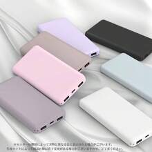Pink Solid Color Portable Power Bank Spring Gift - Pink - View 11