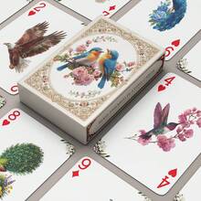 YFOPEN Bộ bài tây chủ đề chim, với hình ảnh chim ruồi, vẹt, công, đại bàng, chim ác và các loài khác, là bộ bài sưu tầm độc đáo, mỗi thiết kế đều khác biệt, chất liệu bền chắc, phù hợp cho các bữa tiệc theo chủ đề, sưu tập bài tây, trò chơi trên bàn, làm quà tặng. - Nhiều màu - Xem 9