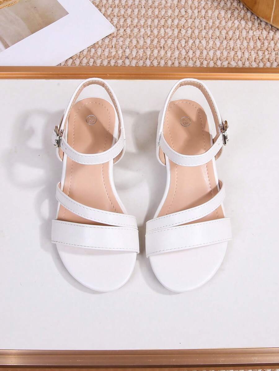 Fashionable Elegant High-End Party High Heel Sandals, Solid Color Open Toe High Heel Sandals, Breathable And Lightweight Formal Shoes For Party, Performance, Banquet, Wedding, Round Toe High Heel Sandals