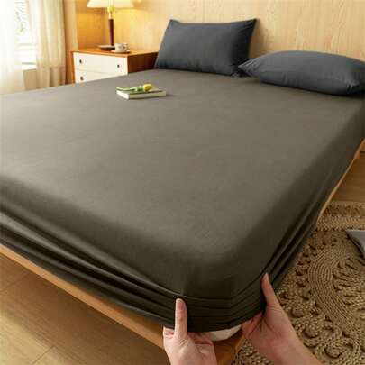 1ชิ้น ผ้าปูที่นอนรัดมุมสีน้ำตาลกาแฟนุ่มพิเศษ, เครื่องนอน, แผ่นกันเปื้อนที่นอน, ผ้าคลุมเตียง, สิ่งทอสำหรับบ้านที่สบายและนุ่ม, แผ่นกันเปื้อนที่นอนกันขุย, นุ่มและเป็นมิตรกับผิว, มีให้เลือกหลายสีสำหรับเด็กผู้ชาย, เด็กผู้หญิง, หอพักนักเรียน, ของตกแต่งบ้านสไตล์มินิมอลและทันสมัย, เครื่องนอนห้องนอนที่นุ่มสบาย, ผ้าคลุมที่นอนที่ทันสมัย, แผ่นกันเปื้อนที่นอนเต็มตัว, ซักเครื่องได้